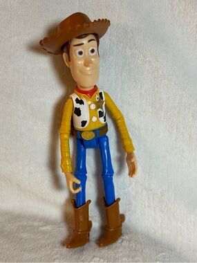 2017 Disney Pixar Toy Story Poseable 9” Sheriff Woody Figure Toy Doll with Hat